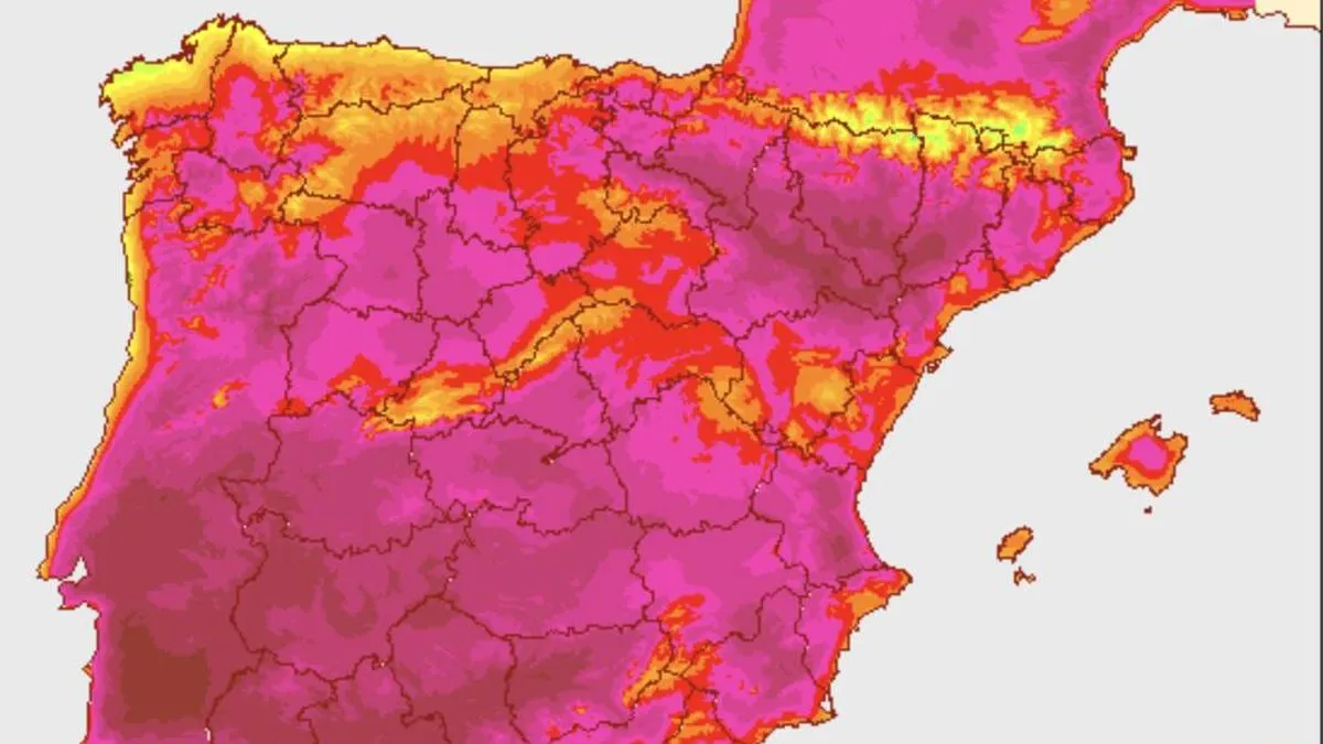 76 años sin suceder mapa de calor españa