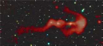 galaxia en forma de arco y flecha