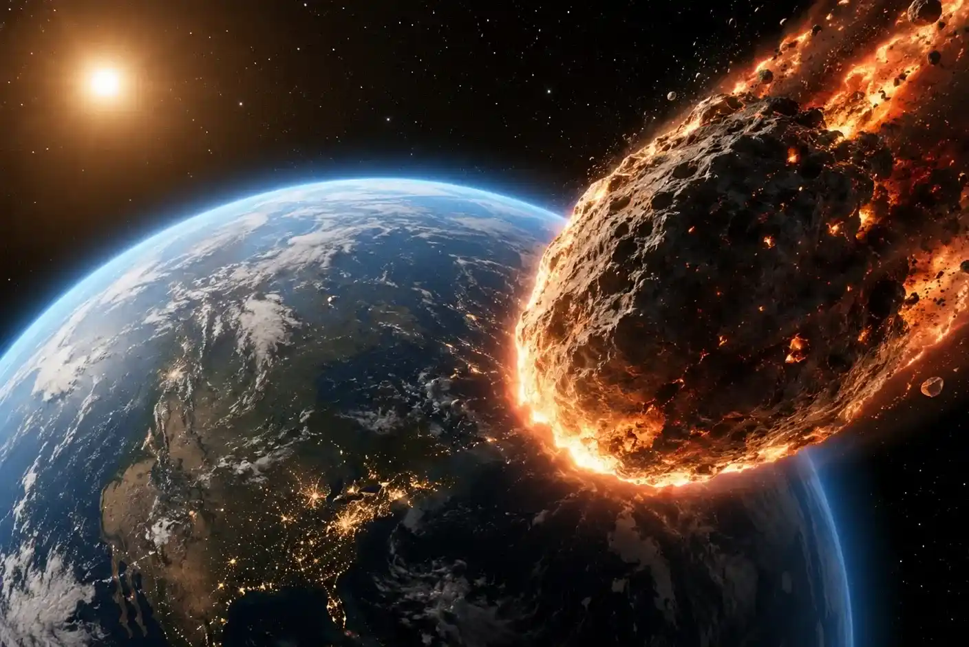 impacto de un asteroide gigante provoca tsunami