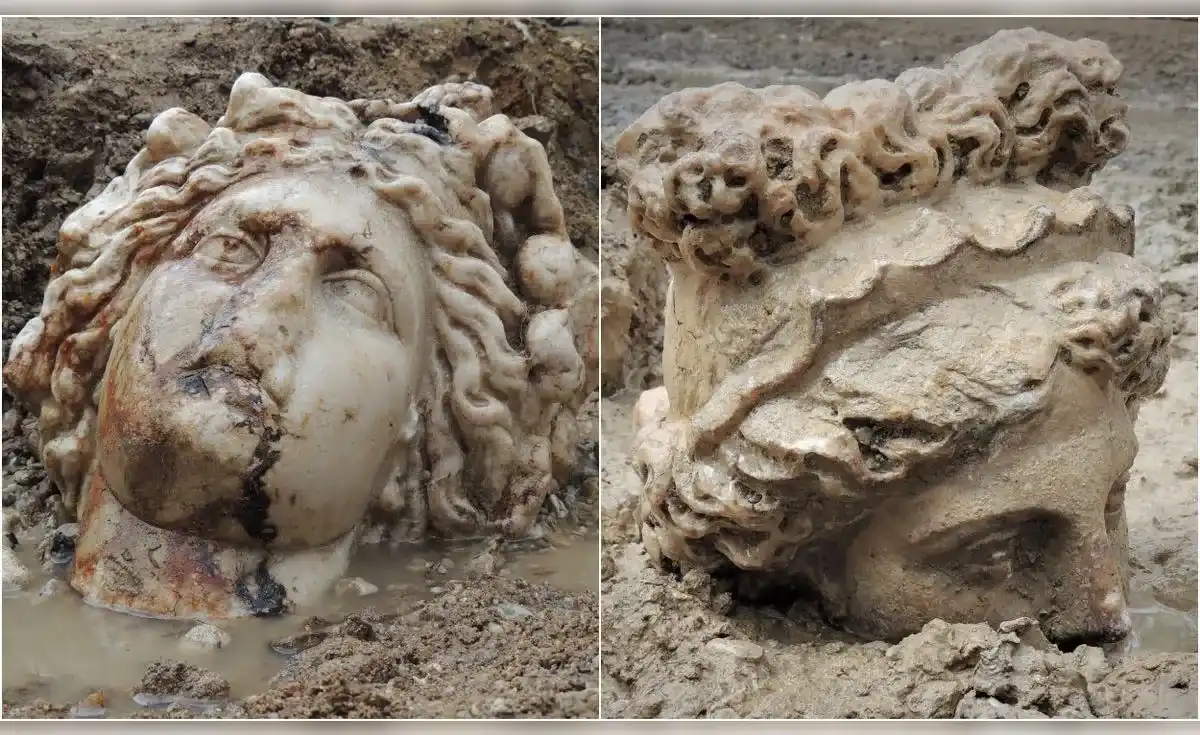 encuentra estatua de piedra 5000 años