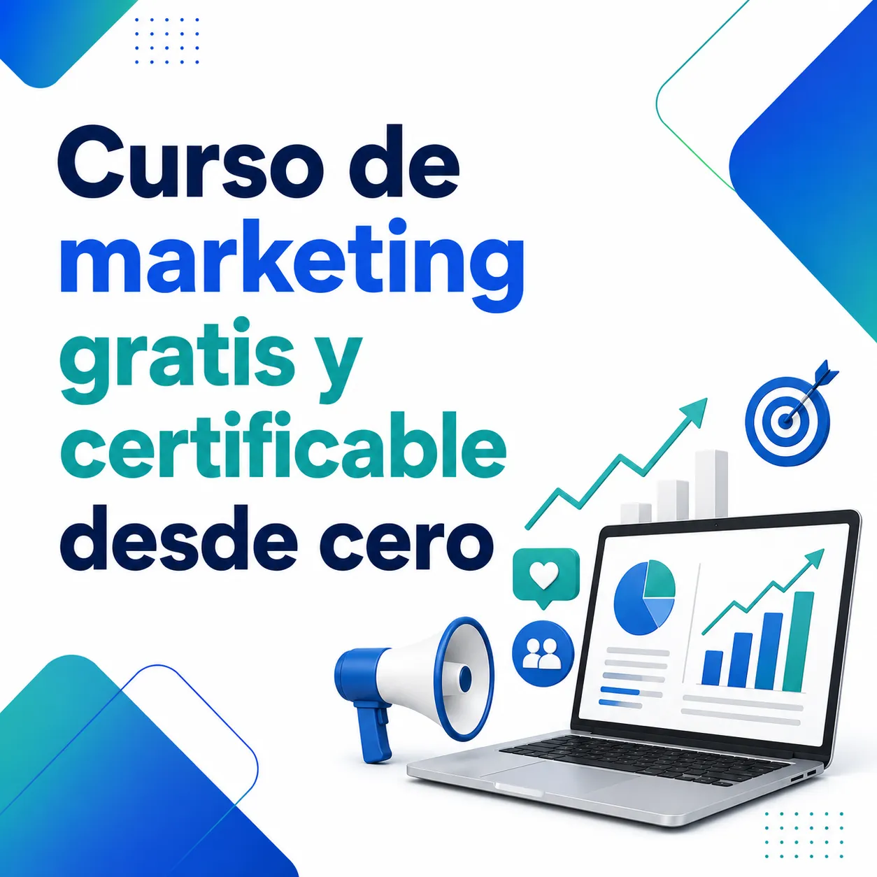 Curso de marketing gratis y certificable desde cero