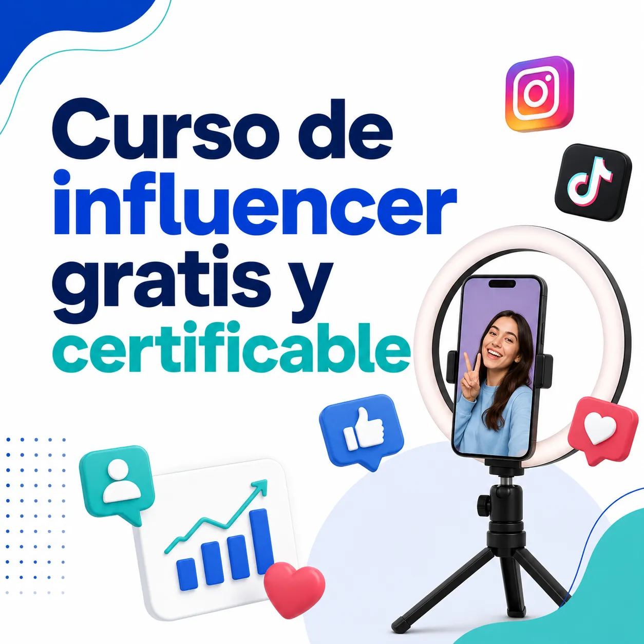 Curso de influencer gratis y certificable