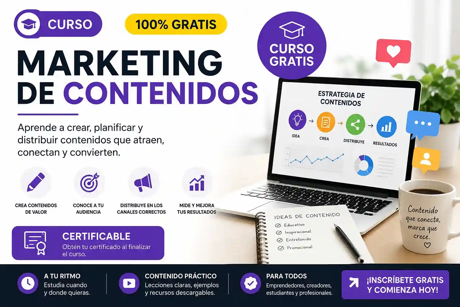 Curso de marketing de contenidos gratis