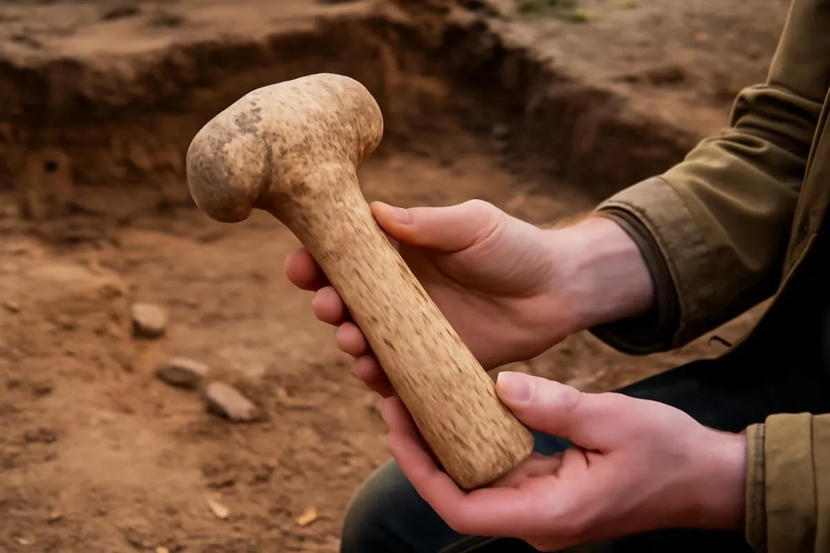 Un martillo fabricado con hueso de elefante hace 500.000 años demuestra que los primeros humanos