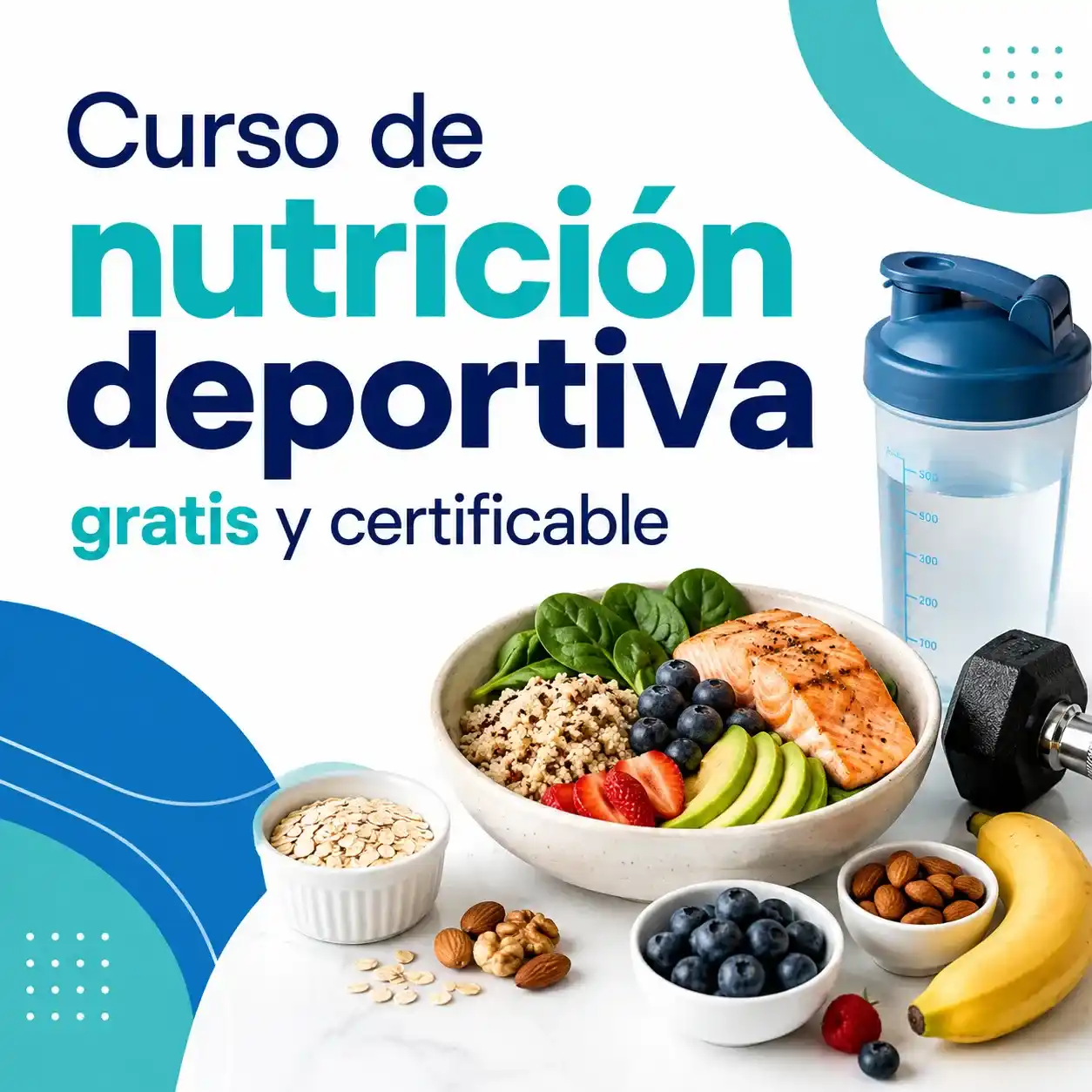 Curso de nutrición deportiva gratis y certificable