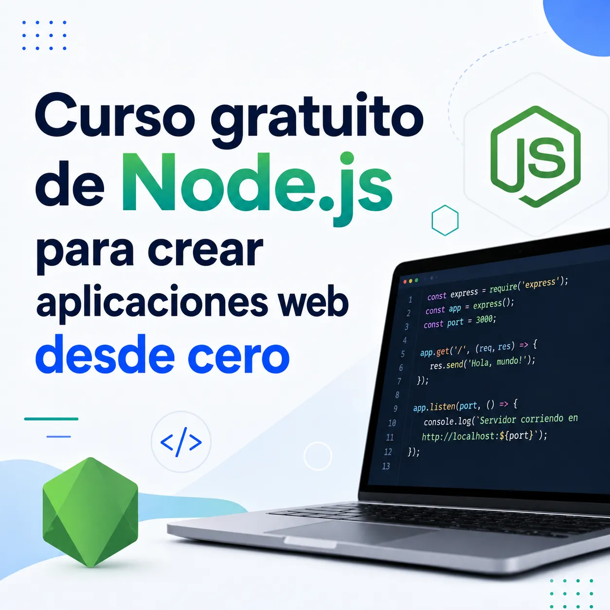Curso gratuito de Node.js para crear aplicaciones web desde cero