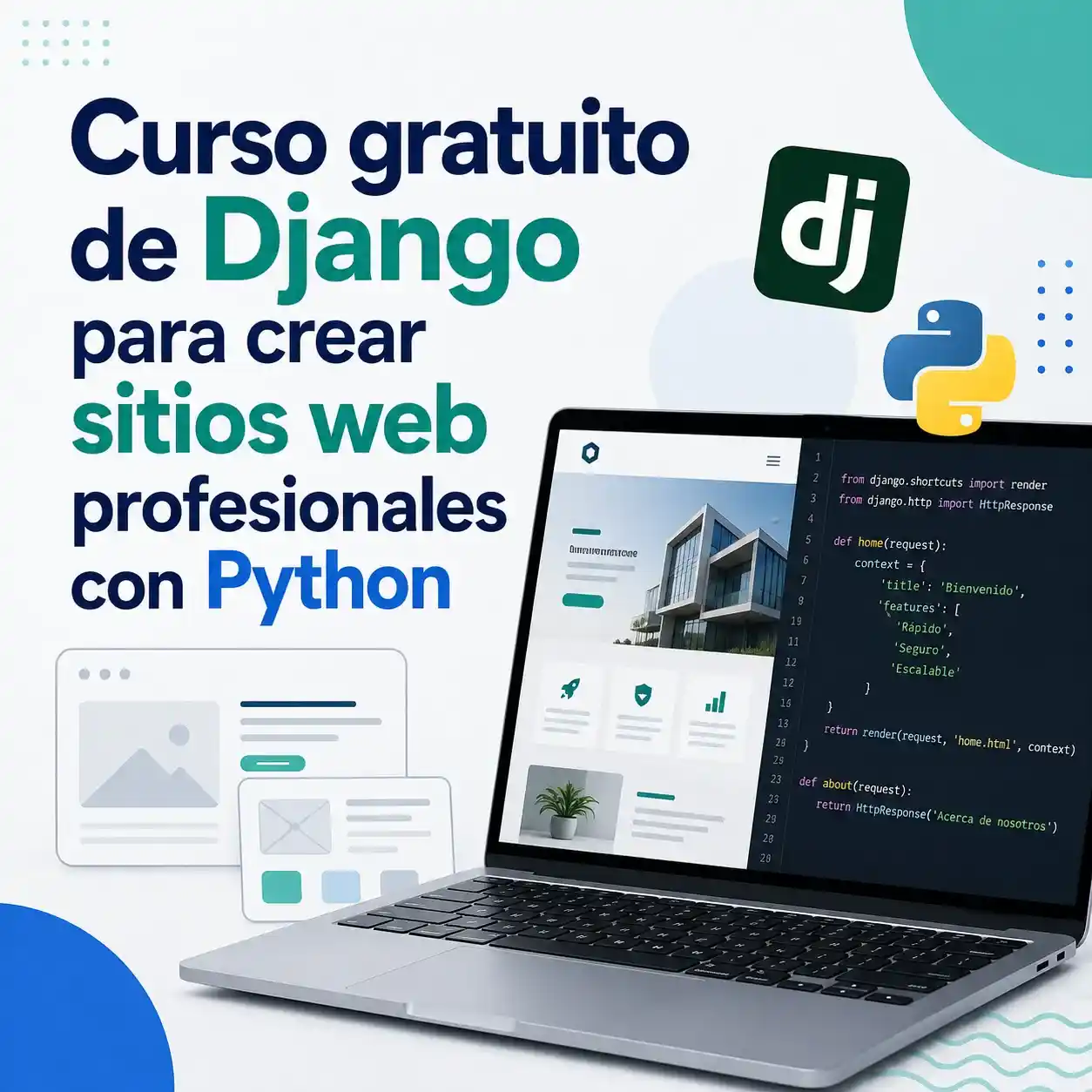 Curso gratuito de Django para crear sitios web profesionales con Python