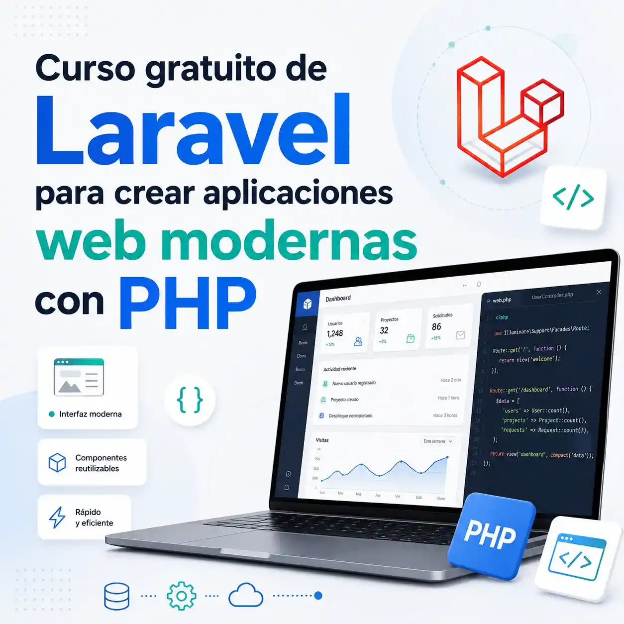 Curso gratuito de Laravel para crear aplicaciones web modernas con PHP