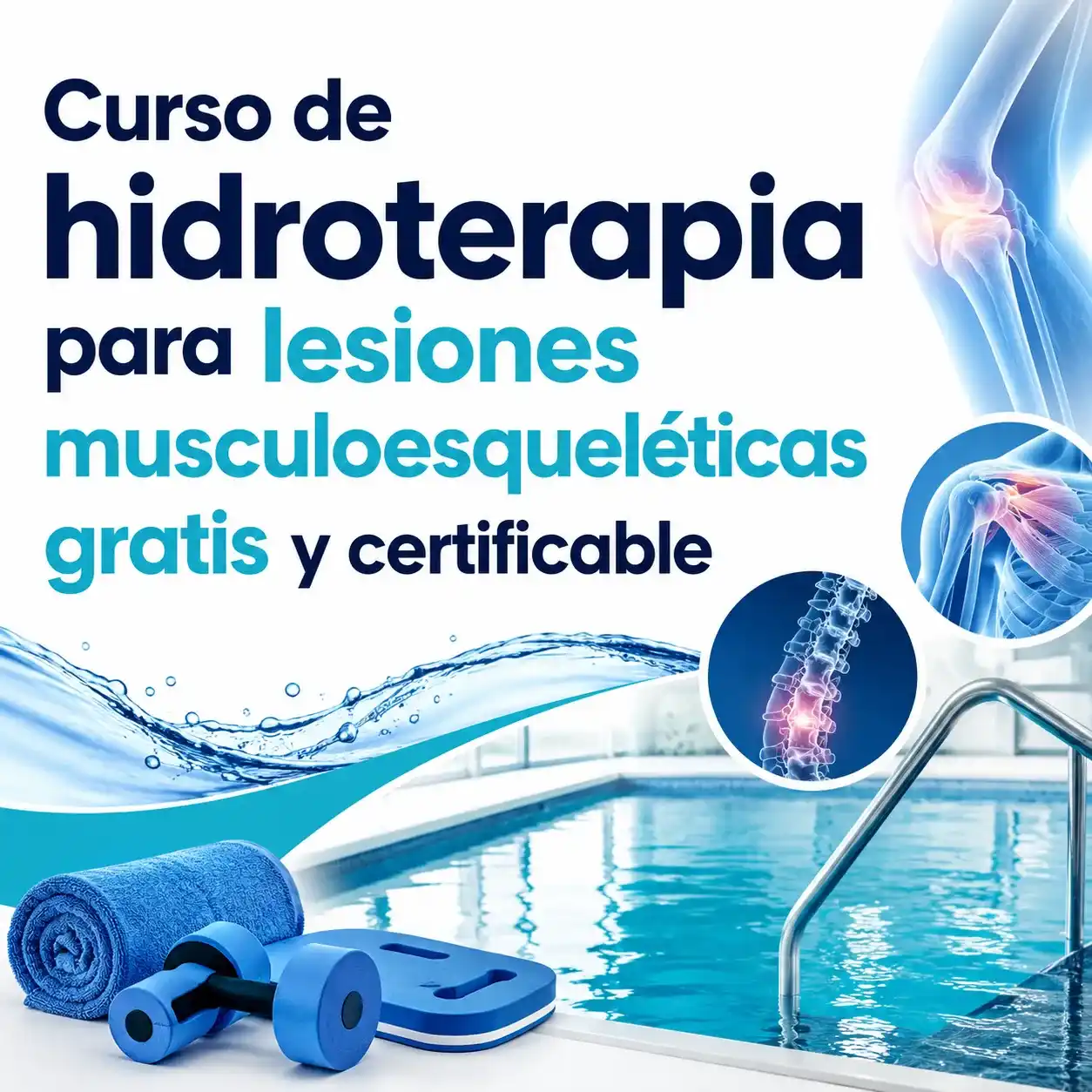 Curso de hidroterapia para lesiones musculoesqueléticas gratis y certificable