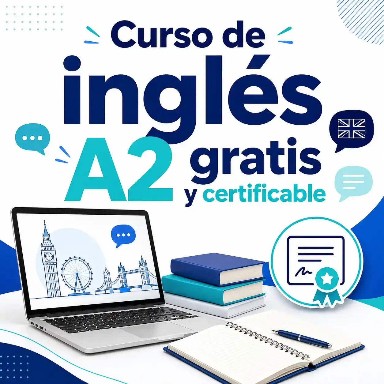 Curso de inglés A2 gratis y certificable