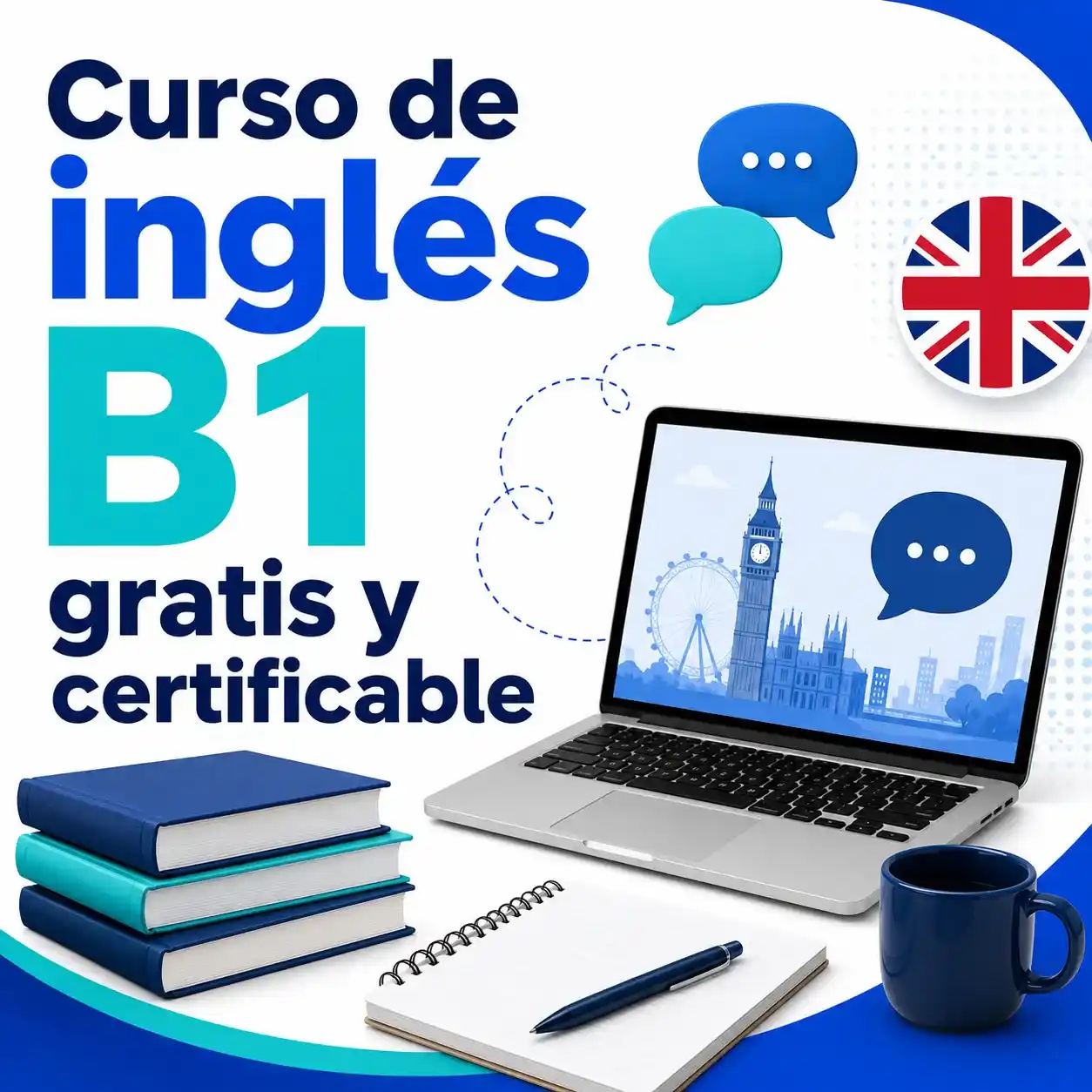 Curso de inglés B1 gratis y certificable