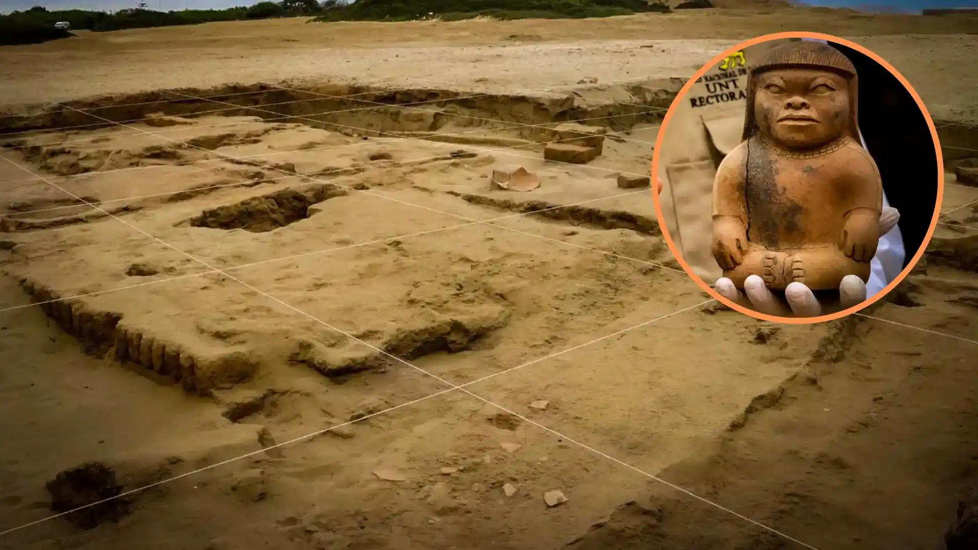 Hallan en Perú la tumba de un niño de hace 1.500 años junto a silbatos un sonajero y una misteriosa vasija