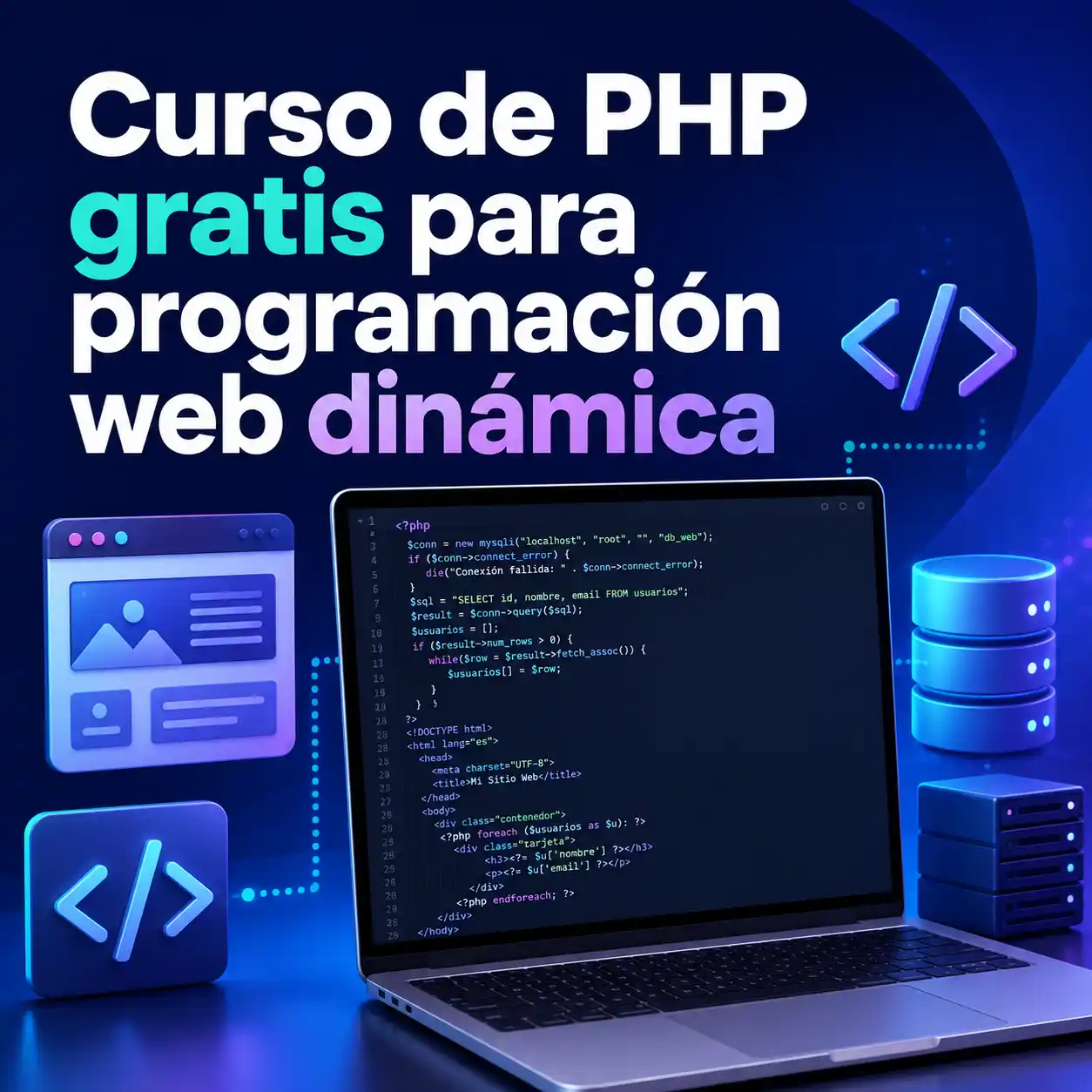 Curso de PHP gratis para programación web dinámica