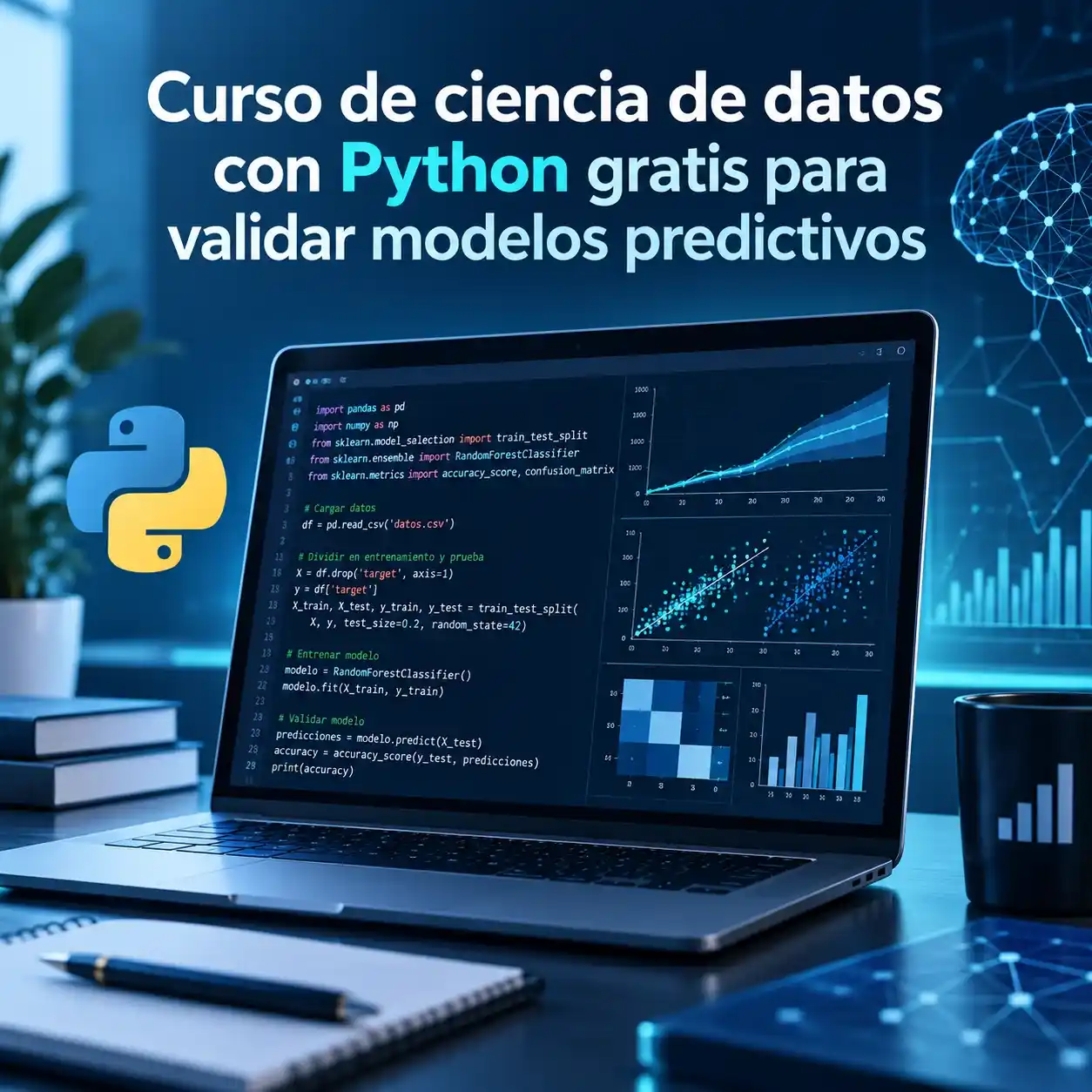 Curso de ciencia de datos con Python gratis para validar modelos predictivos