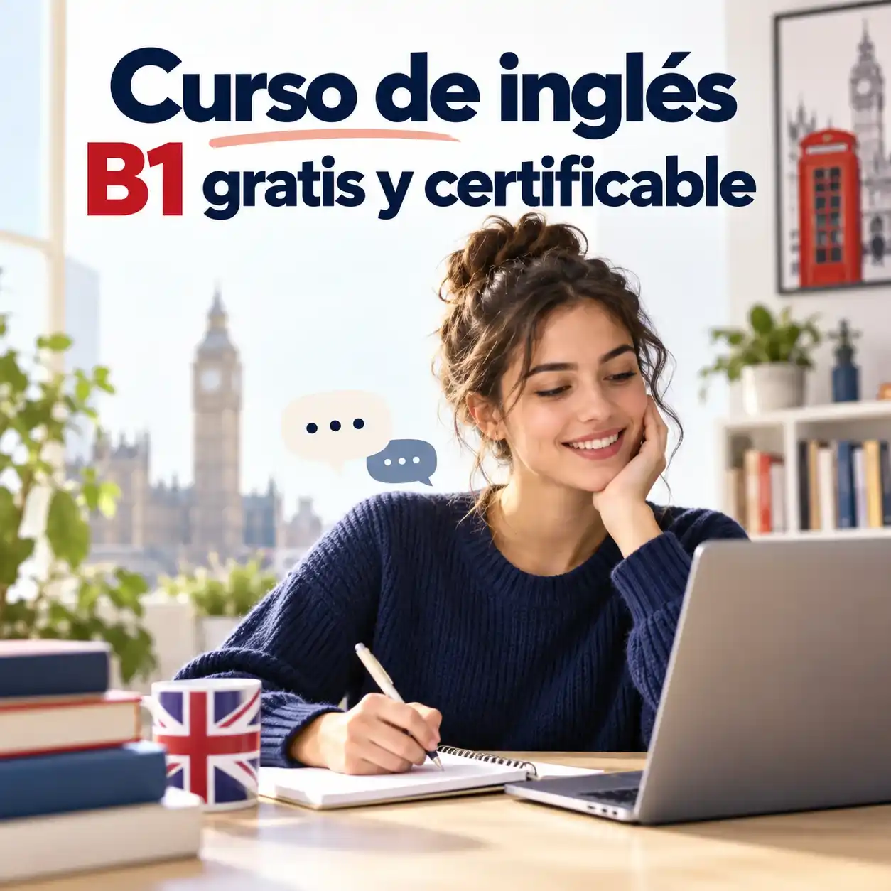 Curso de inglés B1 gratis y certificable