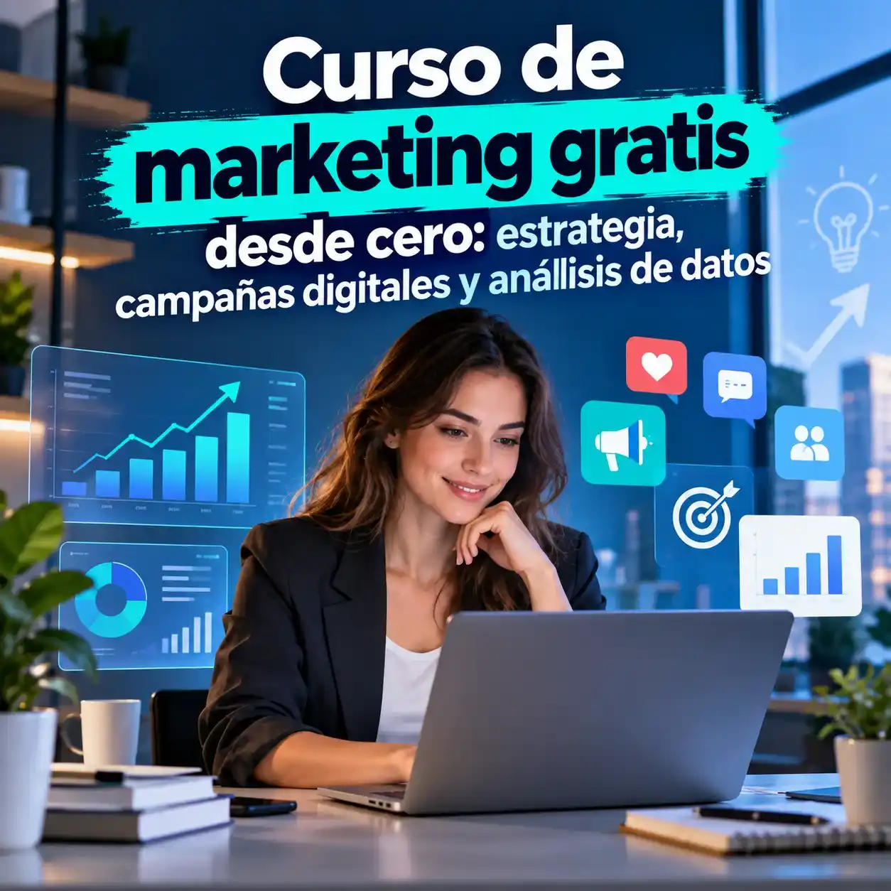Curso de marketing gratis desde cero estrategia campañas digitales y análisis de datos