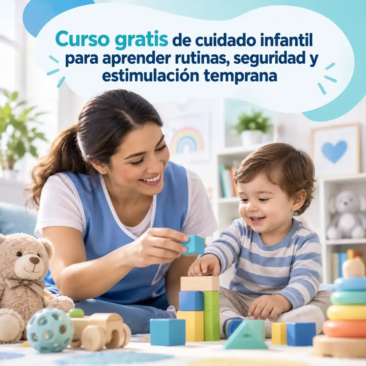 Curso gratis de cuidado infantil para aprender rutinas seguridad y estimulación temprana 2
