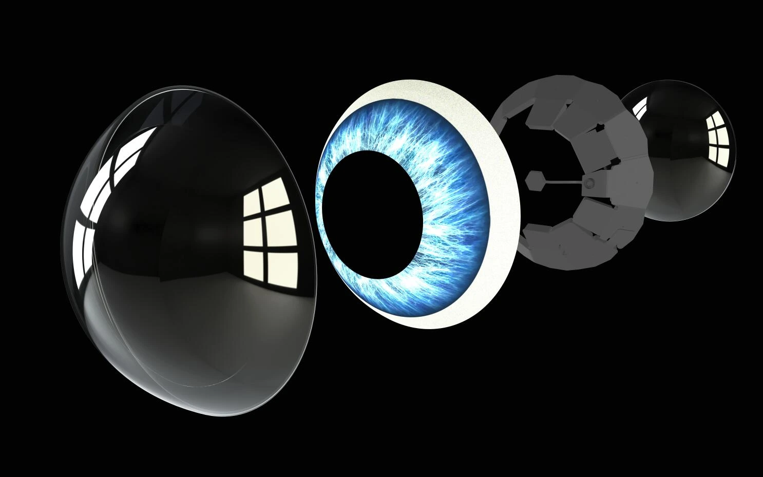 LENTES DE CONTACTO CON PANTALLA